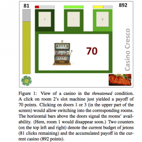 Foraging for alternative options: Screenshot of Casino (Figure 1 of Neth et al., 2014)